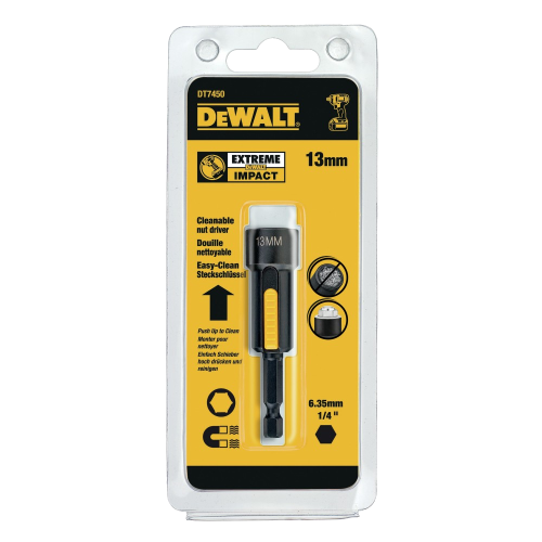 Cheie 13mm tubulara 1/4 DeWalt DT7450