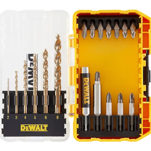 Set 19 biti insurubare si burghie de metal HSS-G Extreme DeWalt DT70711