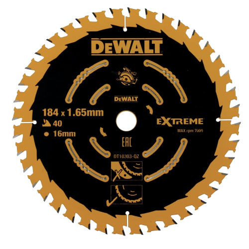 Panza fierastrau circular de taiere fina 184mm DeWalt DT10303