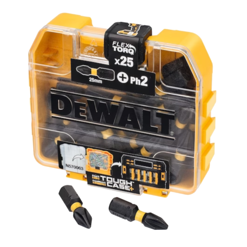 Set 25 biti insurubare cu impact PH2x25mm Flextorq DeWalt DT70555T