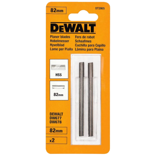 Set 2 cutite de rindea 82mm DeWalt DT3905