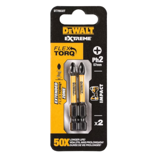 Set 2 biti de insurubare PH2x50mm DeWalt DT70532T