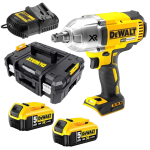 Mașină de înșurubat cu impact cu 2 acumulatori DeWalt DCF899P2