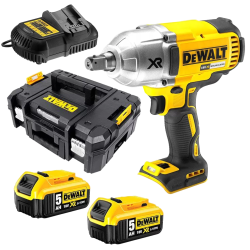 Mașină de înșurubat cu impact cu 2 acumulatori DeWalt DCF899P2