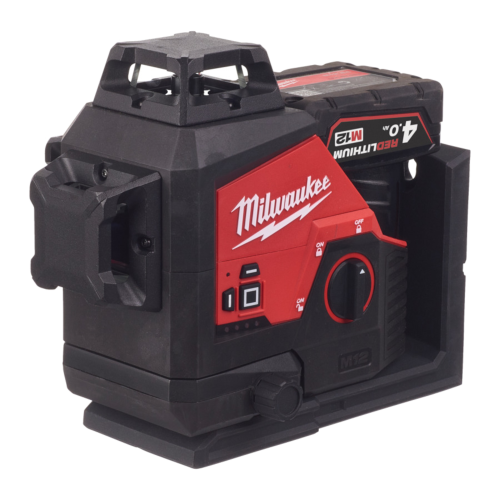 Nivela laser cu trei linii de unda verde Milwaukee M12 3PL-401C