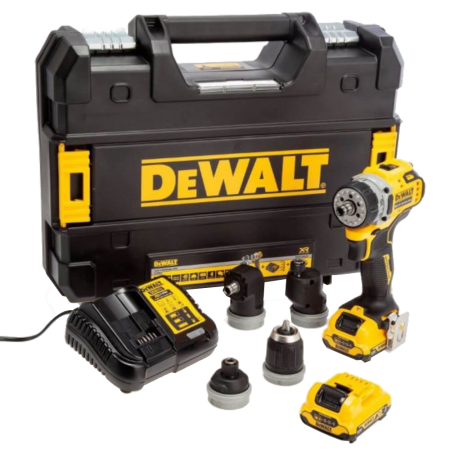 Masina de gaurit si insurubat DeWalt DCD703L2T cu 2 acumulatori 12V