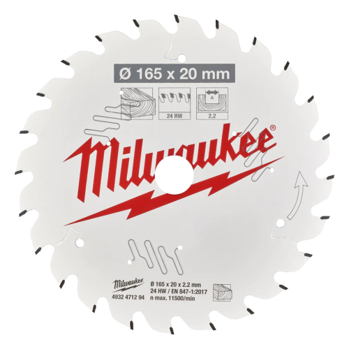 Panza de circular pentru lemn 165mm Milwaukee Z24