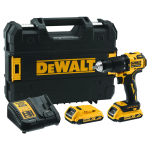 Masina gaurit cu percutie DeWalt DCD709D2T cu 2 acumulatori