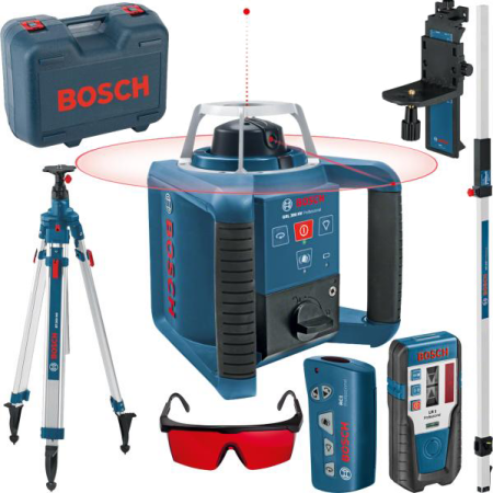 Nivela laser rotativa Bosch GRL 300 HV + BT 300HD + GR 240