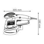 Slefuitor orbital cu excentric Bosch GEX 125 AC