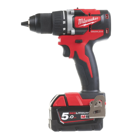 Masina de gaurit/infiletat cu 2 acumulatori Milwaukee M18 CBLDD-502C autofiletanta bormasina surubelnita cu acumulator