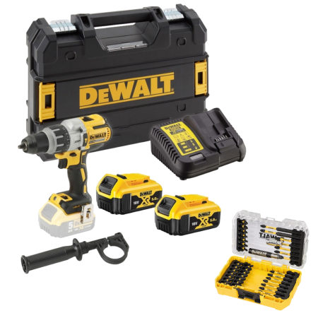 Masina de gaurit cu percutie cu 2 acumulatori DeWalt DCD996P2DT