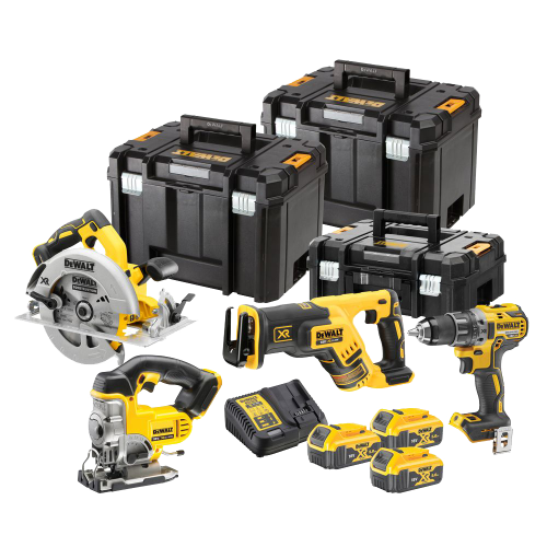 Set 4 scule electrice cu acumulatori Dewalt DCK421P3T