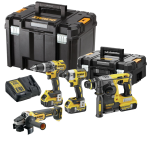 Set 4 scule electrice cu acumulatori Dewalt DCK422P3