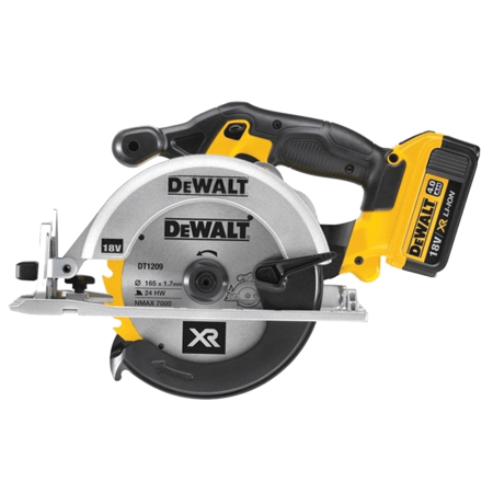 Fierastrau circular cu 2 acumulatori DeWalt DCS391M2 de mana manual