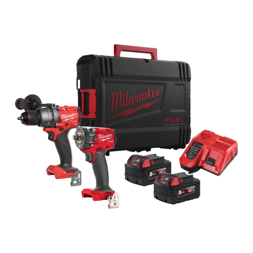 Set 2 scule cu acumulator Milwaukee M18 FPP2B3-502X