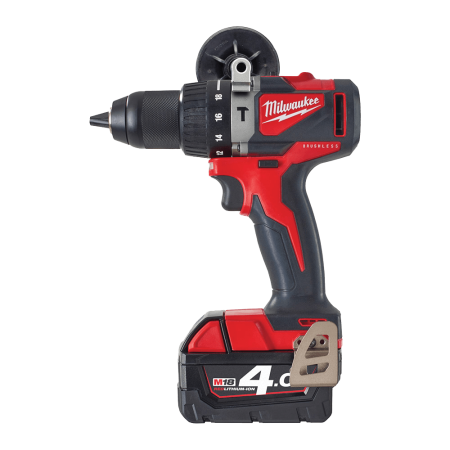 Masina de gaurit cu percutie cu 2 acumulatori Milwaukee M18 BLPD2-402X autofiletanta bormasina surubelnita cu acumulator