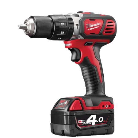 Masina de gaurit cu percutie cu 2 acumulatori Milwaukee M18 BPD-402C autofiletanta bormasina surubelnita cu acumulator