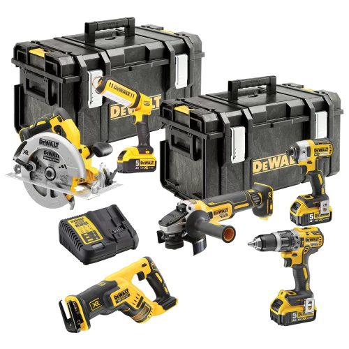 Set 6 scule cu acumulator si accesorii Dewalt DCK623P3