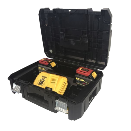 Set incarcator si 2 acumulatori XR FlexVolt DeWalt DCB118T2T