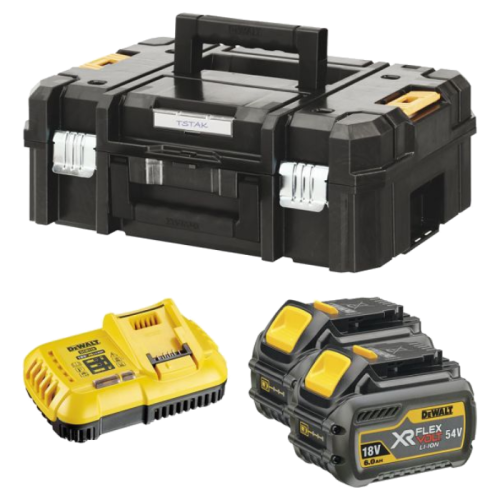 Set incarcator si 2 acumulatori XR FlexVolt DeWalt DCB118T2T