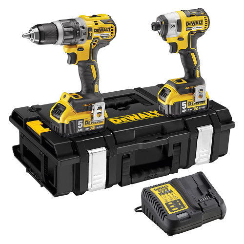 Set 2 masini de gaurit cu acumulatori DeWalt DCK266P2