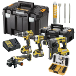 Set 4 scule electrice cu acumulatori Dewalt DCK422P3DT