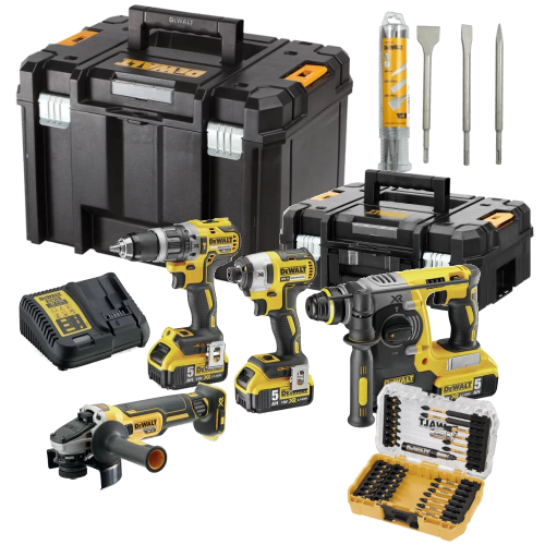 Set 4 scule electrice cu acumulatori Dewalt DCK422P3DT