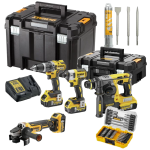 Set 4 scule electrice cu acumulatori Dewalt DCK422P4DT