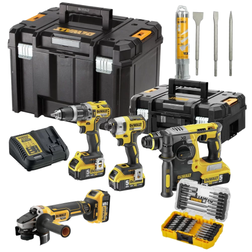 Set 4 scule electrice cu acumulatori Dewalt DCK422P4DT