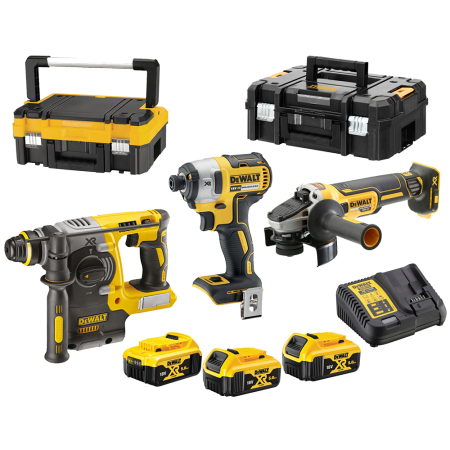 Set 3 scule electrice cu acumulatori Dewalt DCK305P3T