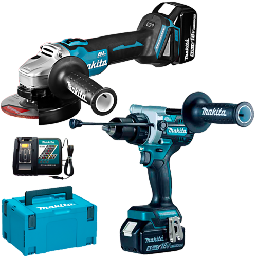 Set de 2 scule cu 2 acumulatori Makita DLX2430TJ