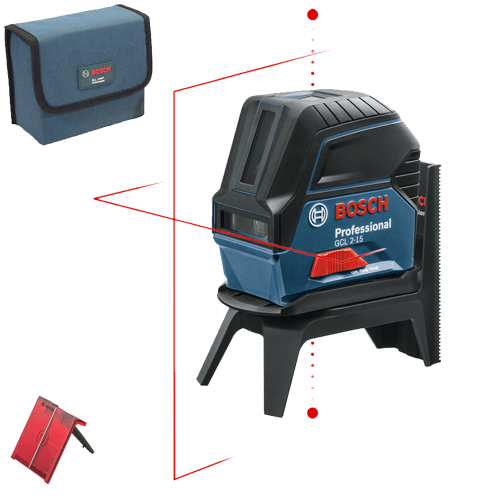 Nivela laser cu linii rosii Bosch GCL 2-15