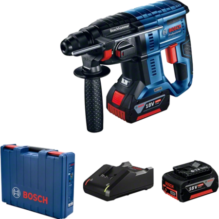 Ciocan rotopercutor SDS-Plus cu 2 acumulatori Bosch GBH 180-Li