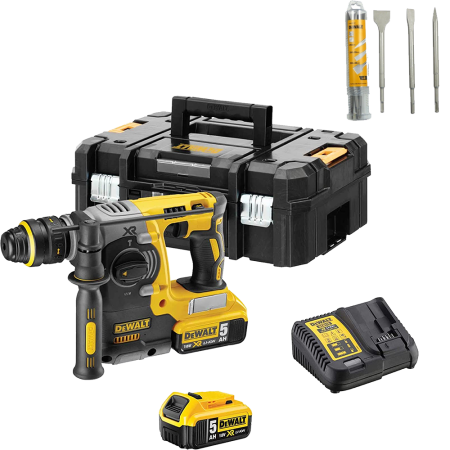 Ciocan rotopercutor cu 2 acumulatori DeWalt DCH273P2DT