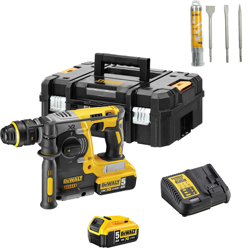 Ciocan rotopercutor cu 2 acumulatori DeWalt DCH273P2DT