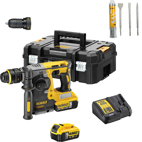 Ciocan rotopercutor cu 2 acumulatori DeWalt DCH274P2DT