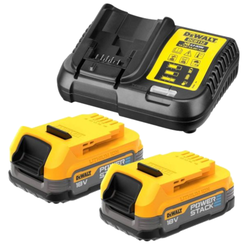 Set incarcator + 2 acumulatori 18V Dewalt DCB1102E2