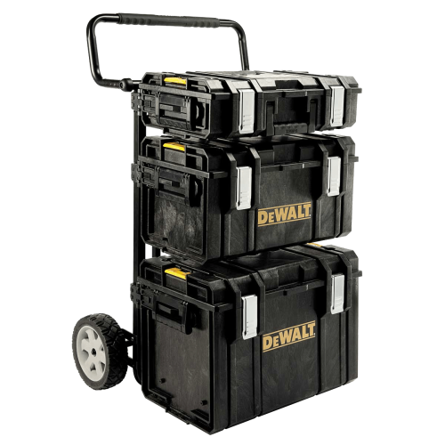 Carucior cu 2 cutii de depozitare si un organizator DeWalt