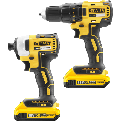 Set Dewalt DCK2059D2T + Cutie de transport TSTAK