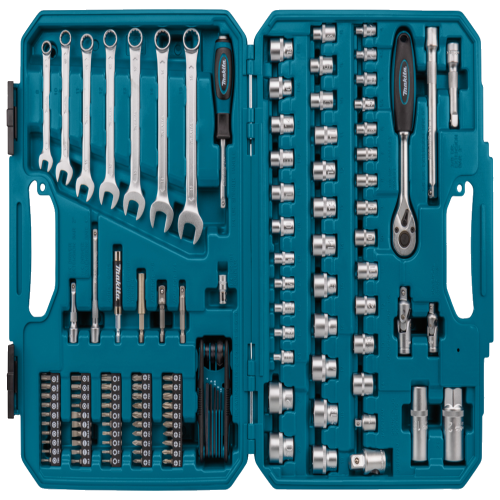 Set piese tubulare biti si chei de mana 120 de piese Makita E-06616