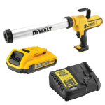 Pistol de lipit tip cartus cu 1 acumulator DeWalt DCE580D1