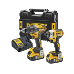 Set 2 masini de gaurit cu acumulatori Dewalt DCK268P2T