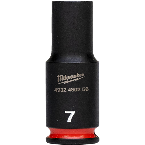 Cheie tubulara lunga de impact 7mm de 1/4 Milwaukee Shockwave