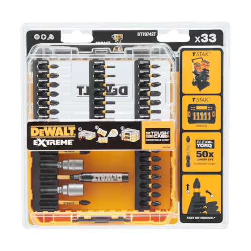 Set 33 biti insurubare impact DeWalt Flextorq DT70733T