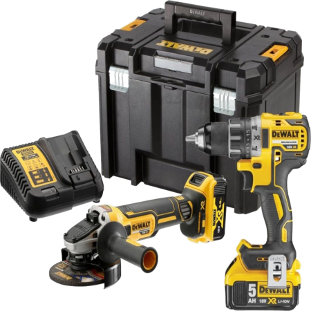 Set 2 scule cu acumulatori DeWalt DCK2020P2T