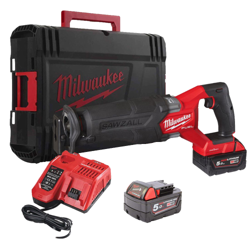 Fierastrau sabie cu 2 acumulatori Milwaukee M18 ONEFSZ-502X