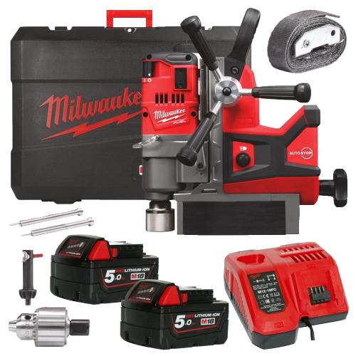 Masina de gaurit cu talpa magnetica cu acumulator Milwaukee M18 FMDP-502C