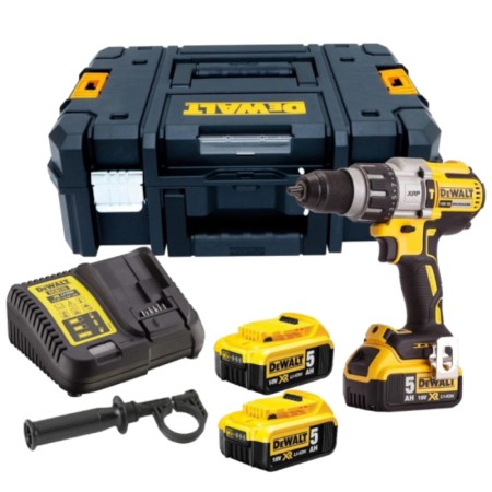 Masina de gaurit cu percuție cu 3 acumulatori DeWalt DCD996P3