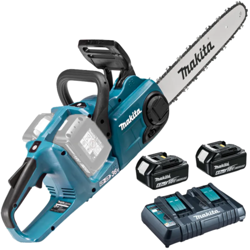 Motofierastrau cu 2 acumulatori Makita DUC353PG2 lama 35cm